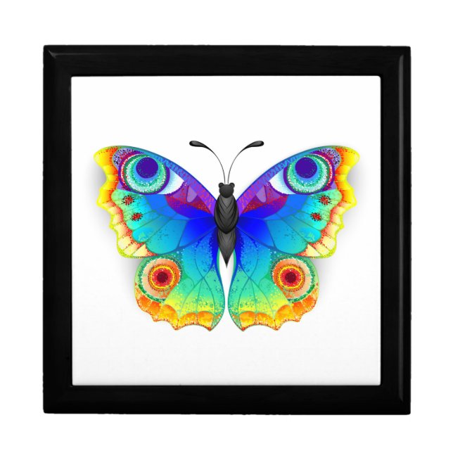 Rainbow Butterfly Peacock Eye Gift Box (Front)