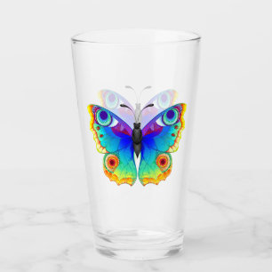 Rainbow Butterfly Peacock Eye Glass