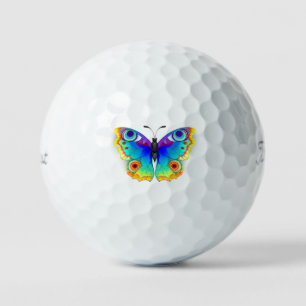 Rainbow Butterfly Peacock Eye Golf Balls
