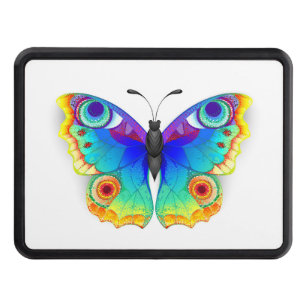 Rainbow Butterfly Peacock Eye Hitch Cover