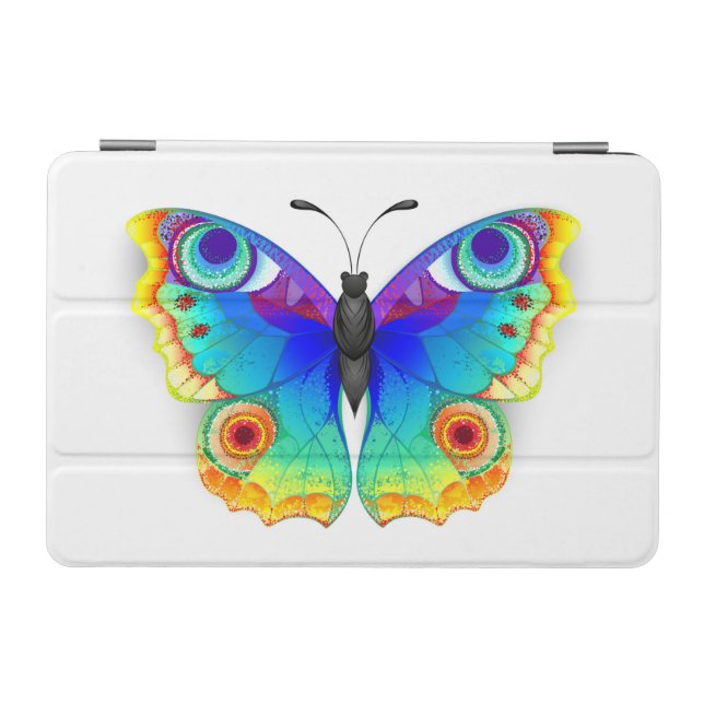 Rainbow Butterfly Peacock Eye iPad Mini Cover (Horizontal)