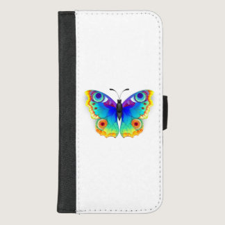 Rainbow Butterfly Peacock Eye iPhone 8/7 Plus Wallet Case