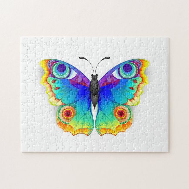 Rainbow Butterfly Peacock Eye Jigsaw Puzzle (Horizontal)