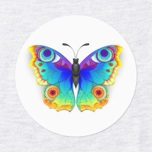 Rainbow Butterfly Peacock Eye Kids' Labels
