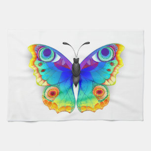 Rainbow Butterfly Peacock Eye Kitchen Towel