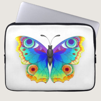 Rainbow Butterfly Peacock Eye Laptop Sleeve