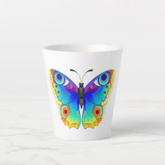 Rainbow Butterfly Peacock Eye Latte Mug
