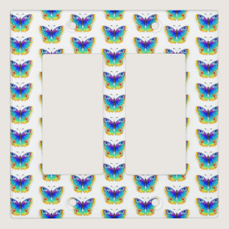 Rainbow Butterfly Peacock Eye Light Switch Cover