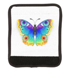 Rainbow Butterfly Peacock Eye Luggage Handle Wrap