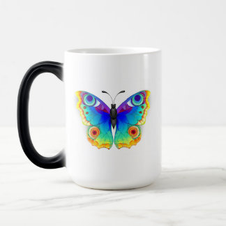 Rainbow Butterfly Peacock Eye Magic Mug
