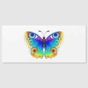 Rainbow Butterfly Peacock Eye Magnetic Invitation
