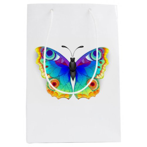 Rainbow Butterfly Peacock Eye Medium Gift Bag