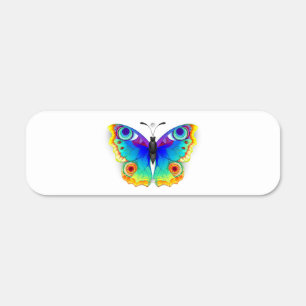 Rainbow Butterfly Peacock Eye Metal Sign