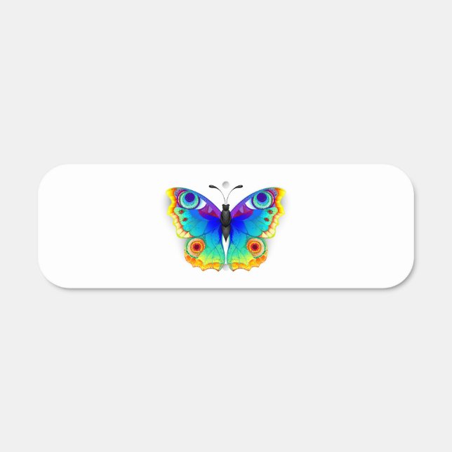 Rainbow Butterfly Peacock Eye Metal Sign (Front)