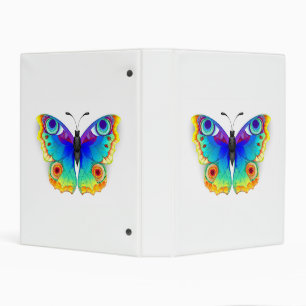 Rainbow Butterfly Peacock Eye Mini Binder