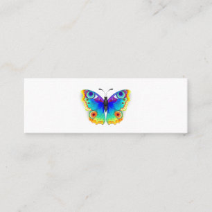 Rainbow Butterfly Peacock Eye Mini Business Card