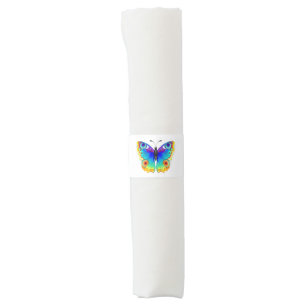 Rainbow Butterfly Peacock Eye Napkin Bands