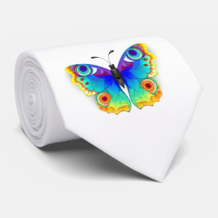 Rainbow Butterfly Peacock Eye Neck Tie