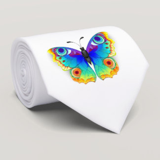 Rainbow Butterfly Peacock Eye Neck Tie