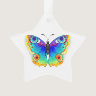 Rainbow Butterfly Peacock Eye Ornament