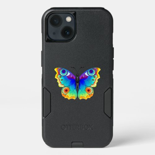 Rainbow Butterfly Peacock Eye iPhone 13 Case