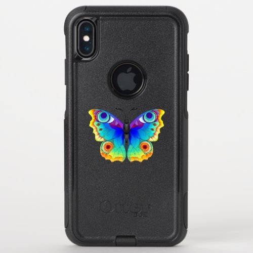 Rainbow Butterfly Peacock Eye OtterBox Commuter iPhone XS Max Case