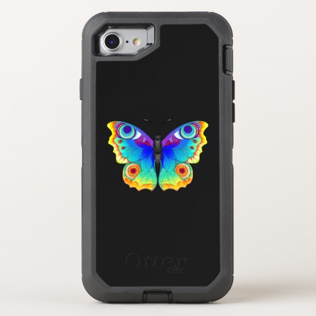 Rainbow Butterfly Peacock Eye Otterbox iPhone Case (Back)