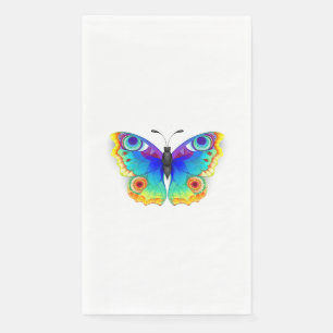 Rainbow Butterfly Peacock Eye Paper Guest Towels