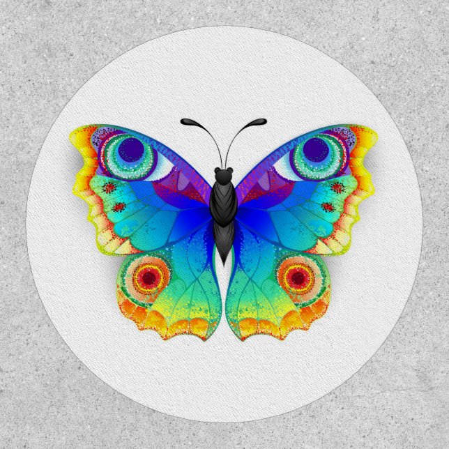 Rainbow Butterfly Peacock Eye Patch (Front)