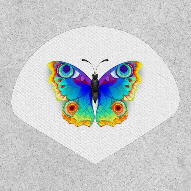 Rainbow Butterfly Peacock Eye Patch (Front)