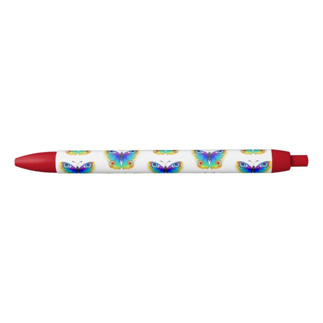 Rainbow Butterfly Peacock Eye Pen (Front)