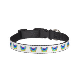 Rainbow Butterfly Peacock Eye Pet Collar