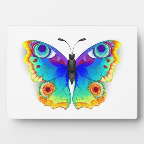 Rainbow Butterfly Peacock Eye Plaque