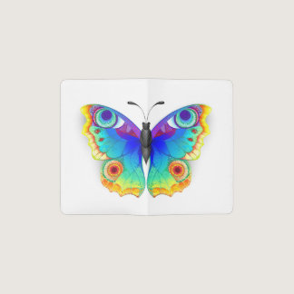 Rainbow Butterfly Peacock Eye Pocket Moleskine Notebook
