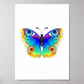 Rainbow Butterfly Peacock Eye Poster
