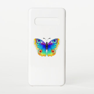 Rainbow Butterfly Peacock Eye Samsung Galaxy S10 Case