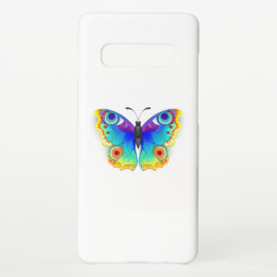 Rainbow Butterfly Peacock Eye Samsung Galaxy S10+ Case