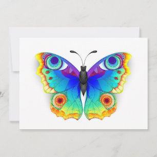 Rainbow Butterfly Peacock Eye Save The Date