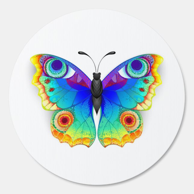 Rainbow Butterfly Peacock Eye Sign (Front)