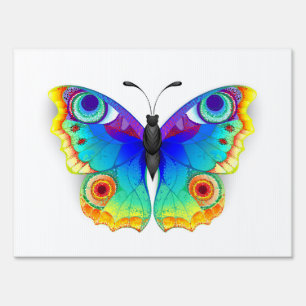 Rainbow Butterfly Peacock Eye Sign