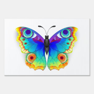 Rainbow Butterfly Peacock Eye Sign