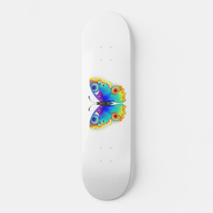 Rainbow Butterfly Peacock Eye Skateboard