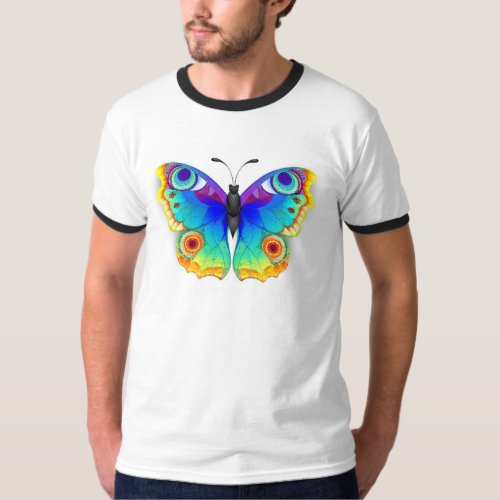 Rainbow Butterfly Peacock Eye T_Shirt