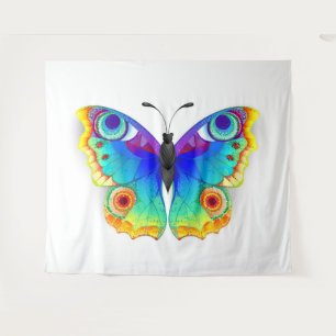 Rainbow Butterfly Peacock Eye Tapestry