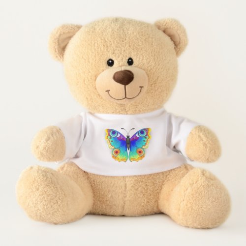 Rainbow Butterfly Peacock Eye Teddy Bear