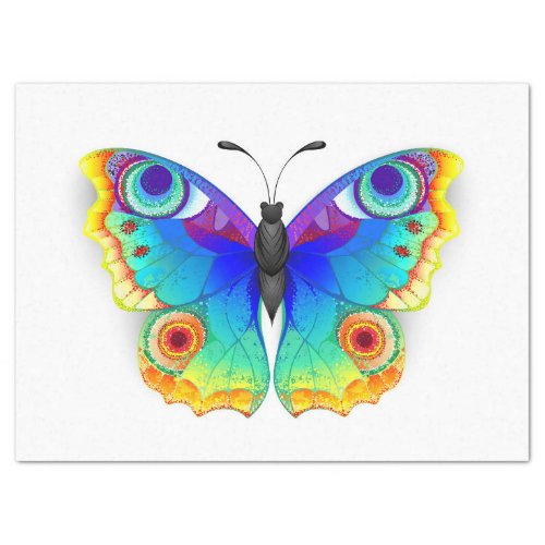 Rainbow Butterfly Peacock Eye Tissue Paper