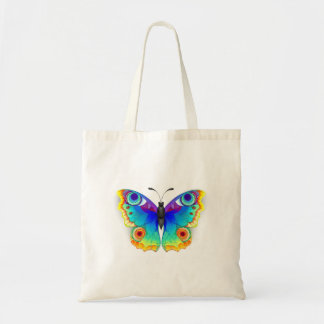 Rainbow Butterfly Peacock Eye Tote Bag