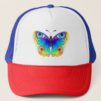 Rainbow Butterfly Peacock Eye Trucker Hat