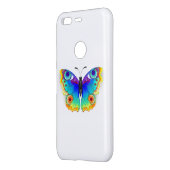 Rainbow Butterfly Peacock Eye Uncommon Google Pixel Case (Back/Left)