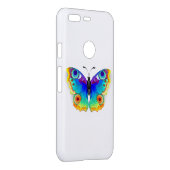 Rainbow Butterfly Peacock Eye Uncommon Google Pixel Case (Back/Right)